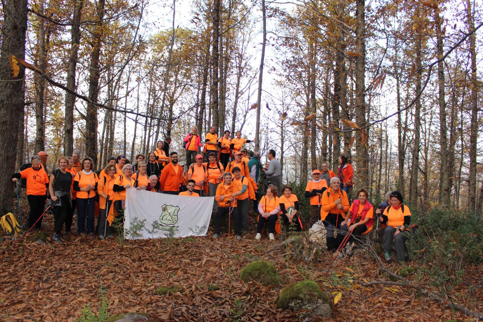 Foto de grupo de la ruta Hervás - Castañar Gallego